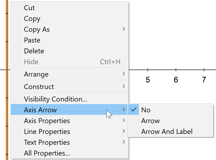 Axes Display Properties