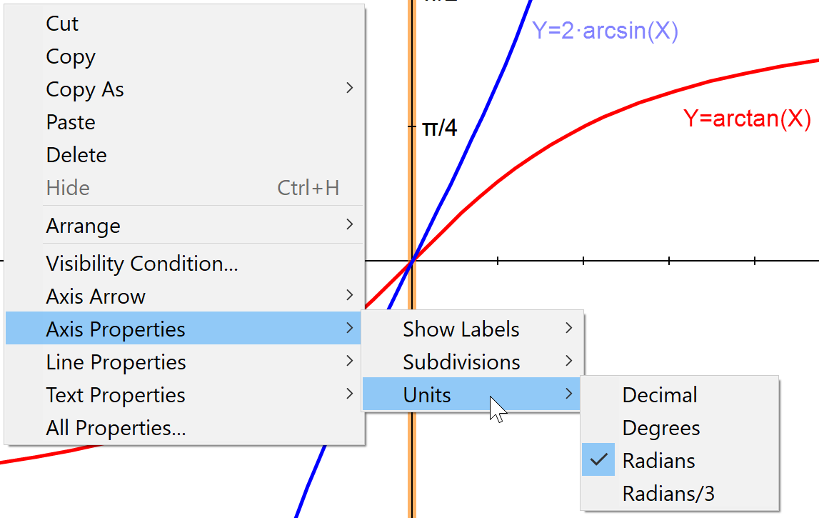 Axes Display Properties